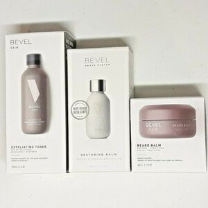 3pc Bevel Shave & Skin Set ~ Toner, Restoring & Beard Balms ~NEW!!!